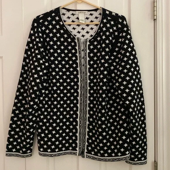 Large nearly new Orvis cardigan with zippered front. - Picture 1 of 5